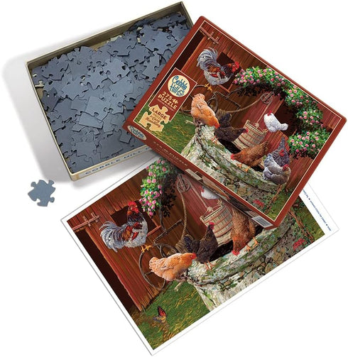 THE CHICKENS ARE WELL 275 LARGE PIECE JIGSAW PUZZLE - BURGESS. JOSEPH